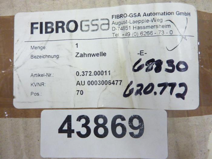 FIBRO-GSA Spindle Shaft 0.372.00011 #43869