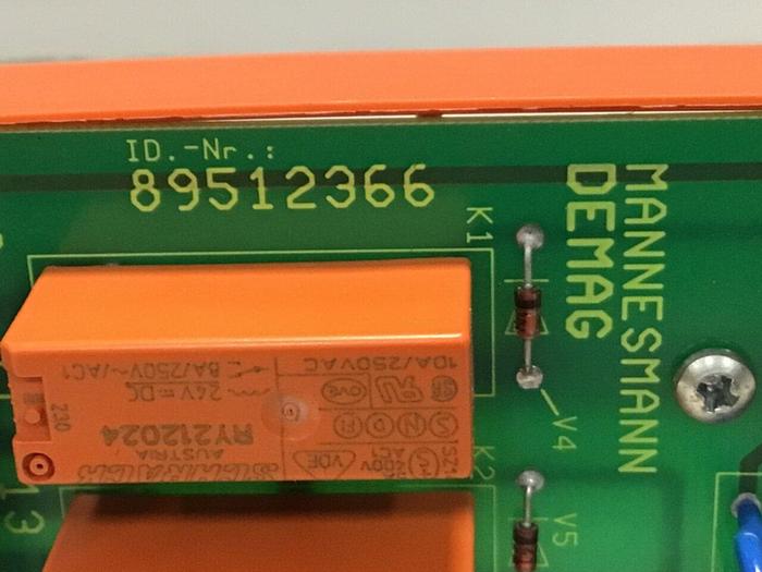 Used MANNESMANN DEMAG Circuit Board 89512366 #131218