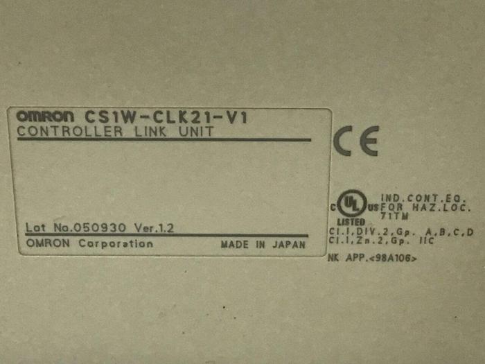 Used OMRON Controller CS1W-CLK21-V1 #122611