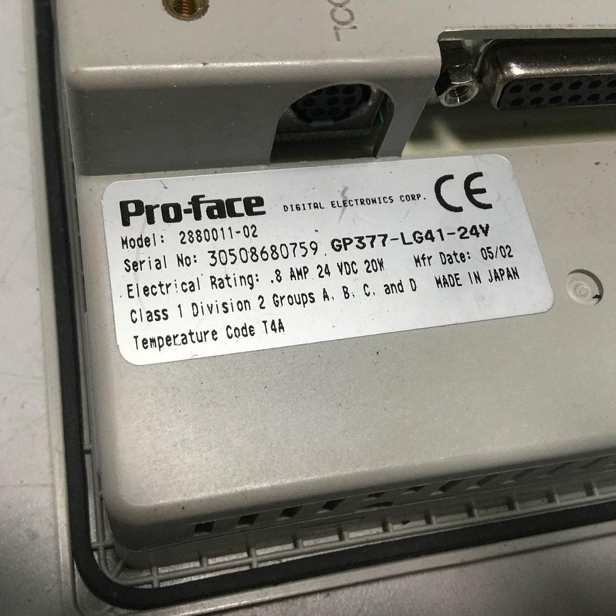 Used PROFACE Pro-Face Digital Panel 2880011-02 #96069