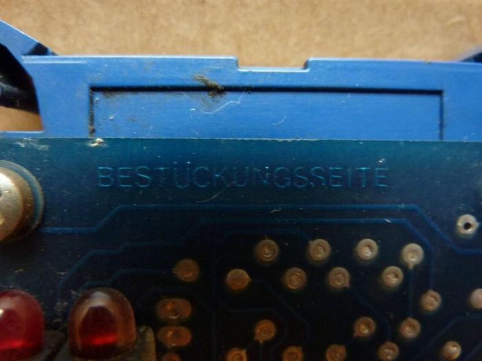 Used BESTUCKUNGSSEITE Hydraulic Control Card BASIS TYPE C #25604