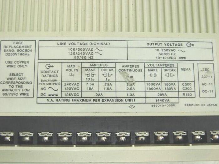 Used ALLEN BRADLEY Expansion Unit 1745-E105 SER C #51845