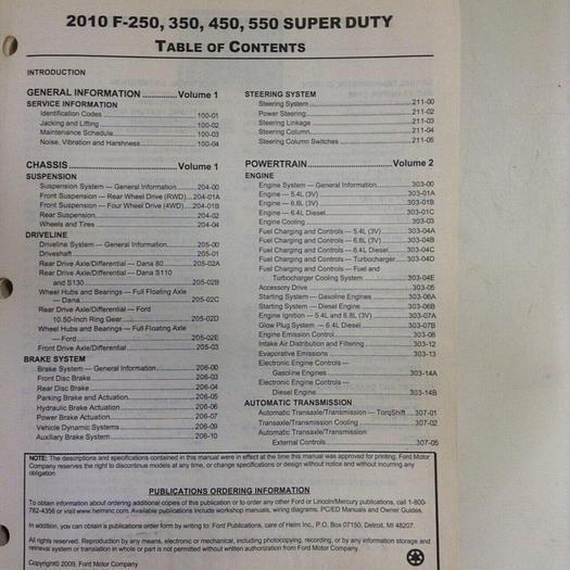 Used FORD Workshop Manual MANUAL885 #70885