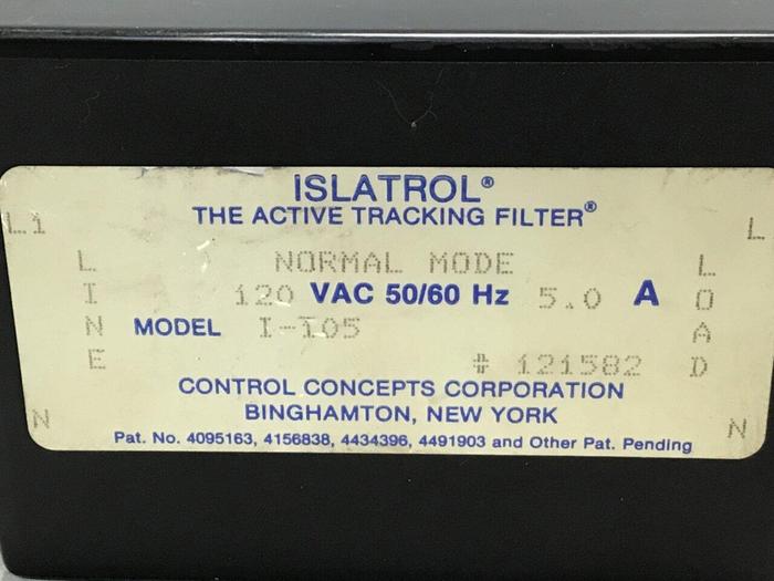 Used ISLATROL Active Tracking Filter I-105 Used