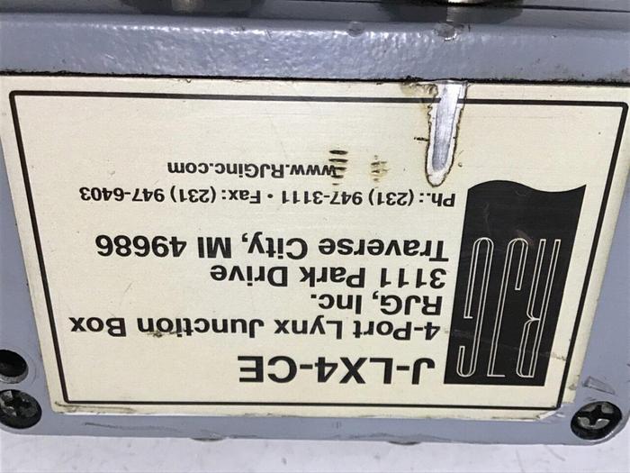 Used RJG INC. 4-Port Lynx Junction Box J-LX4-CE #133083