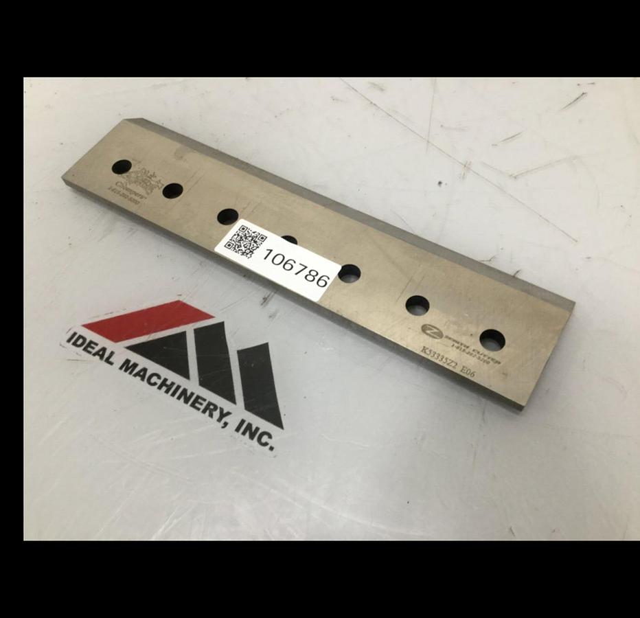 Used ZENITH CUTTER Granulator Blade / Knife K53335Z2 E06 #106788
