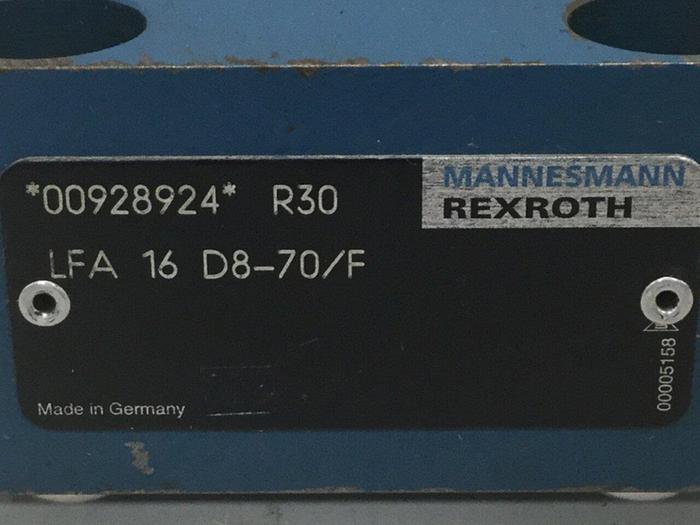 Used REXROTH Valve LFA16D870F #105631