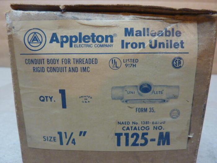 APPLETON Conduit Outlet Body T125-M #30997