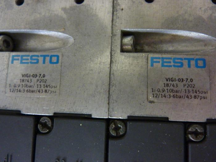 Used FESTO Control Block w/ Valves IFB8-03 #52679