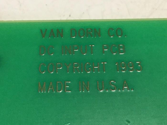 Used VAN DORN DC Input Board 330037 Used