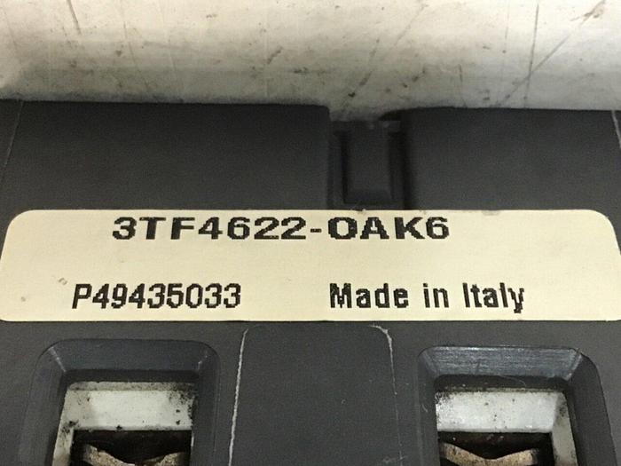 Used SIEMENS Contactor 3TF4622-OAK6 #144026