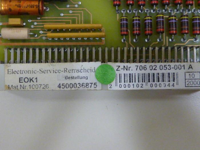 Used AEG Slot Card 70602053A600 #53412