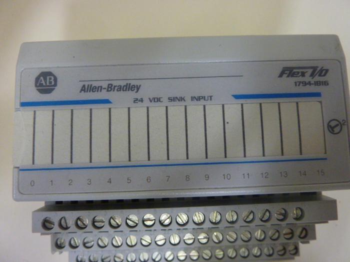 Used ALLEN BRADLEY Input Module 1794-IB16 SER A #50505