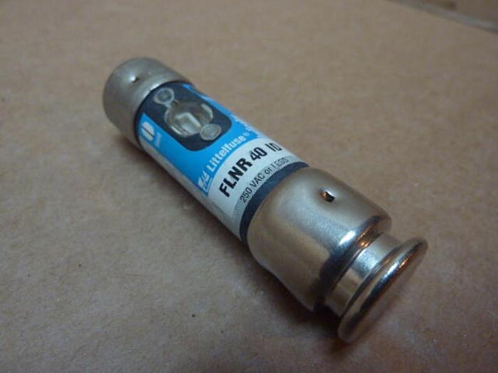 Used LITTELFUSE 40 Amp Fuse FLNR-40-ID #27452