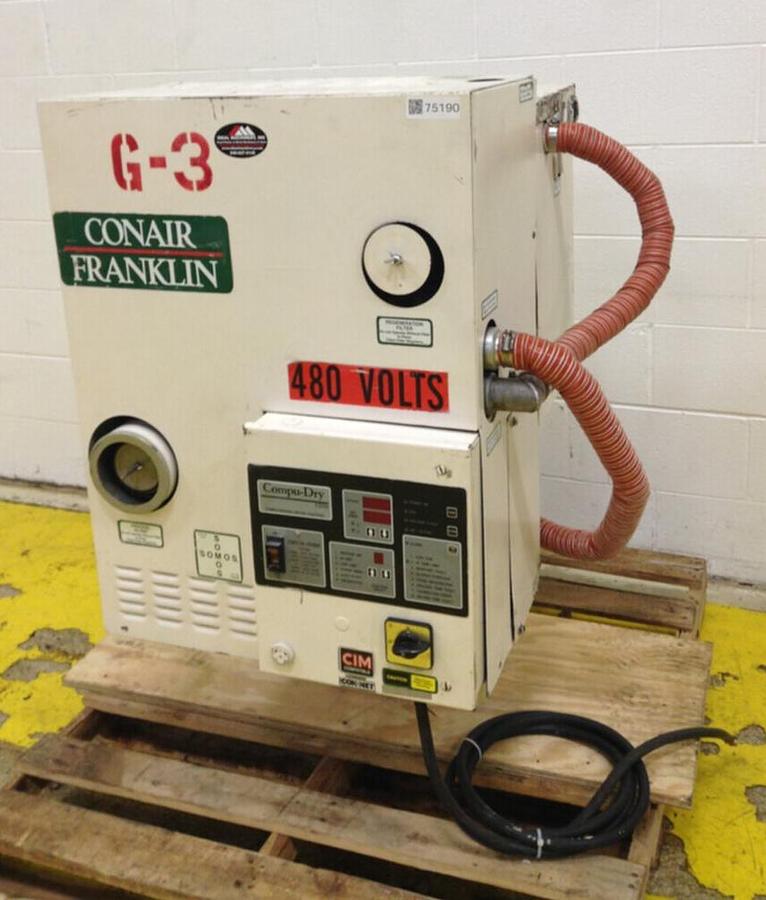Used CONAIR FRANKLIN CD30 Desiccant Dryer w/Hopper CD30 HOP USED 