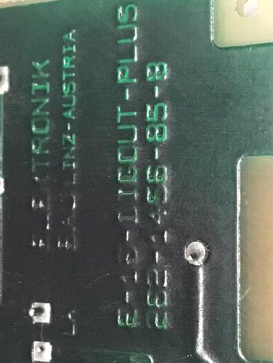 Used ELEKTRONIK Circuit Board E-16-DIGOUT-PLUS 262-1456-85-B #100060