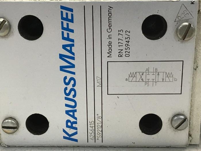 Used KRAUSS MAFFEI Valve RN 177.73 6256415 #125992