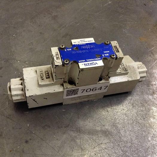 Used YUKEN Directional Valve S-DSG-01-3C40-D24-50 #71029
