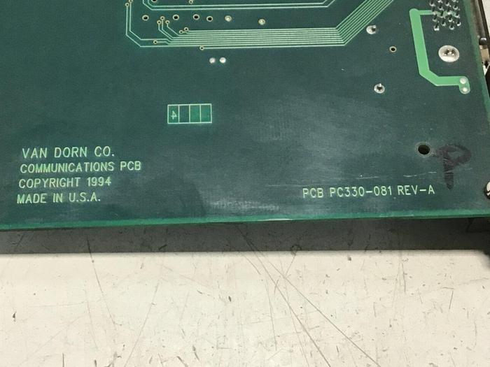Used VAN DORN Communication Board PC330-081 330-081 Used
