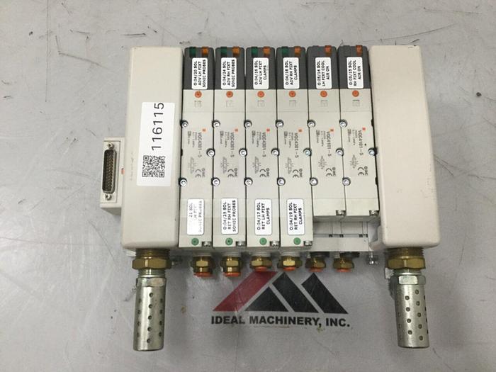 Used SMC Pneumatic Valve Manifold HHB-105202 #116115