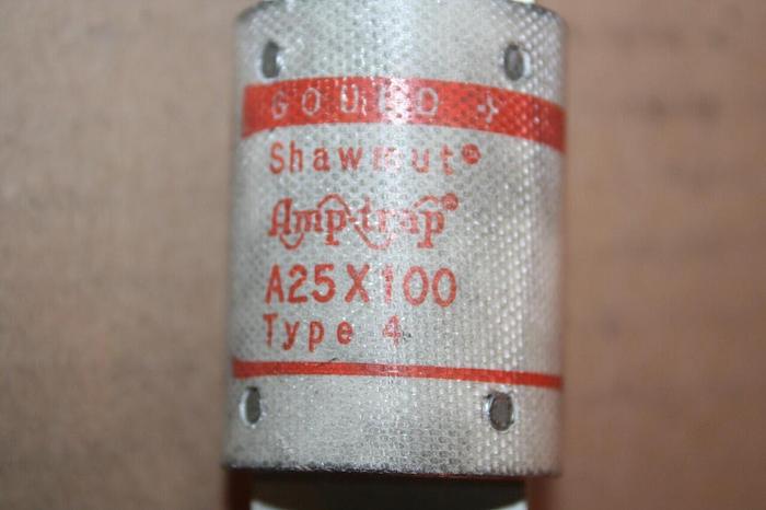 Used GOULD / SHAWMUT 100 Amp Fuse A25X100 #20865