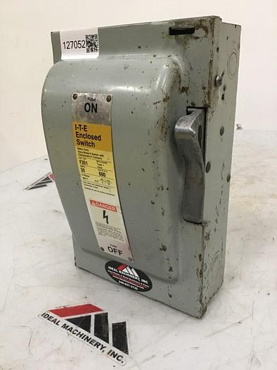 Used SIEMENS 30 Amp ITE Heavy Duty Vacu-Break F-351 #127052