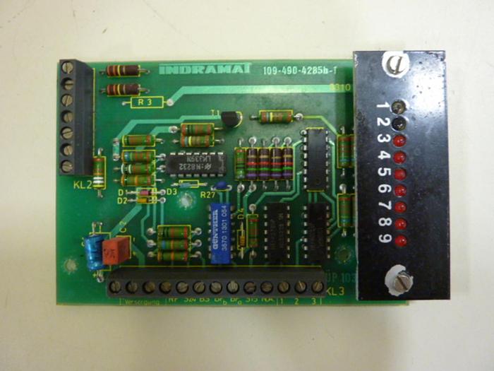 Used INDRAMAT Circuit Board 109-490-4285B-1 #60235