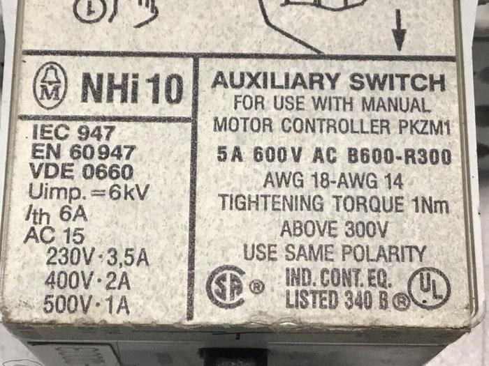 Used MOELLER Switch PKZM1-4-Q003 #120079