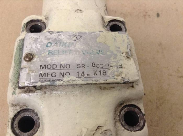 Used DAIKIN Relief Valve SR-G03-I-13 #71032
