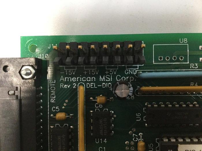 Used AMERICAN MSI Circuit Board DEL-DIO Used