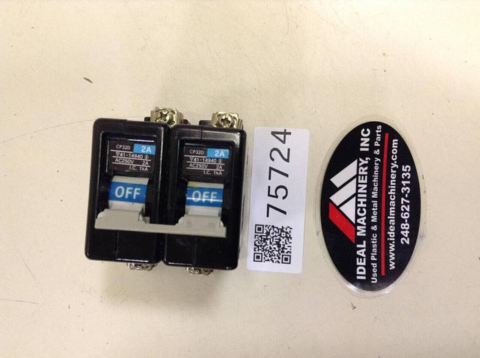 Used FUJI ELECTRIC 2 Amp Circuit Breaker CP32D-2 #75724