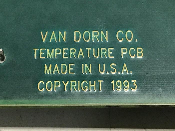 Used VAN DORN Temperature Circuit Board PC330-021 330-021 Used