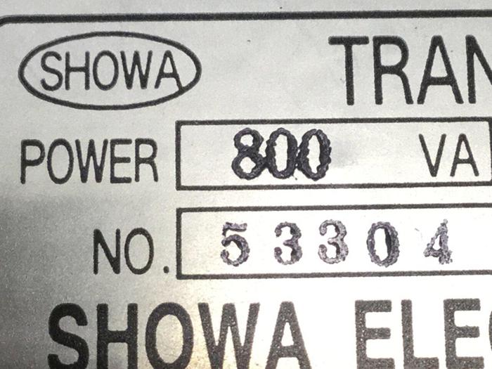 Used SHOWA 0.8 kVA Transformer 53304 #102101