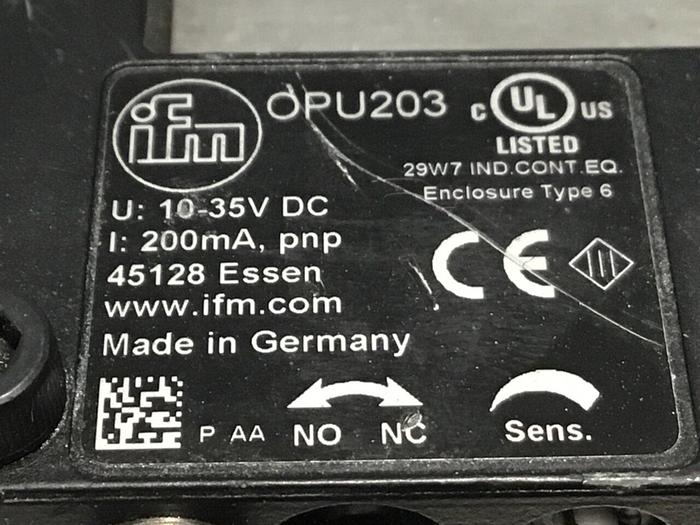 Used IFM Photoelectric Fork Sensor OPU203 #123330