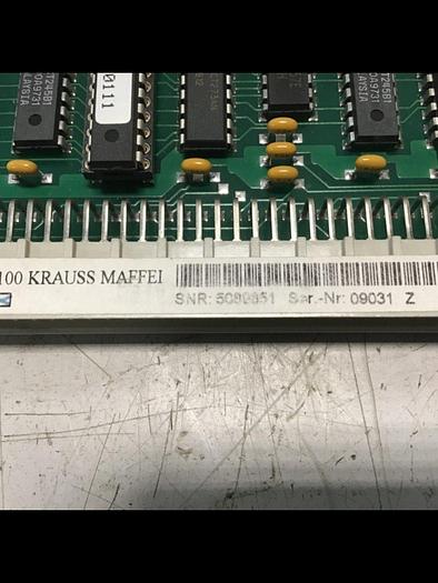 Used KRAUSS MAFFEI CPU100 Circuit Board 5089851 USED