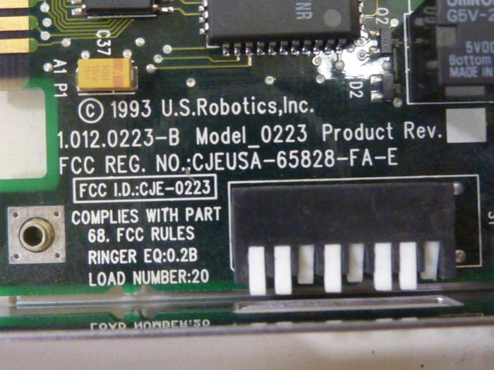 Used US ROBOTICS Circuit Board 1.012.0223-B #63202