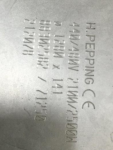 Used H PEPPING 2100/2500 Watt Heater Band 88302582 #111165