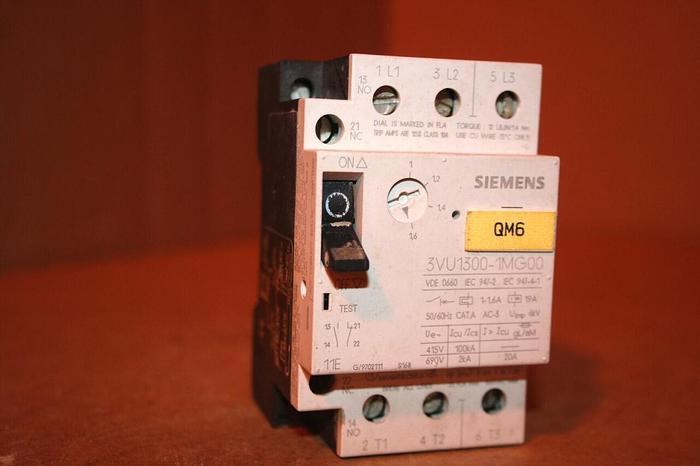 Used SIEMENS Starter Motor Protector 3VU1300-1MG00 Used