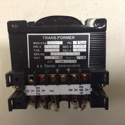 Used KK OMORI SEISAKUSHO Transformer TRANSFORMER675 #85675