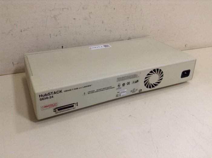 Used CABLETRON 10 Base-T Hub w/ Lanview SEHI-24 #75003
