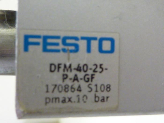Used FESTO Pneumatic Cylinder DFM-40-25-P-A-GF #57326