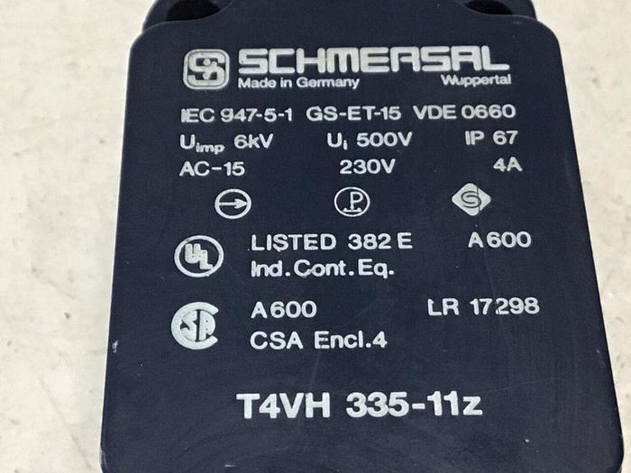 Used SCHMERSAL Limit Switch T4VH 335-11Z #122088