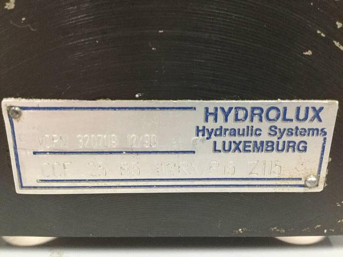 Used HYDROLUX Valve CCE25B61WRX/P15 Z115 #98931