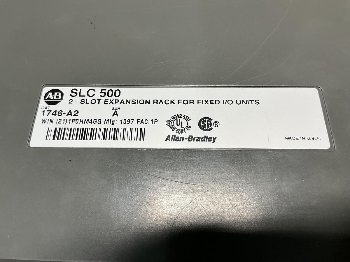 Used ALLEN BRADLEY 1747-L20A / 1746-A2 Power Supply & Rack USED #150827