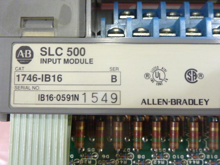 Used ALLEN BRADLEY Input Module 1746-IB16 SER B #43527