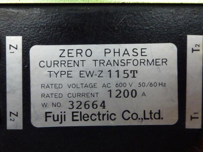 Used FUJI ELECTRIC Zero Phase Current Transformer EW-Z 115 T #34269