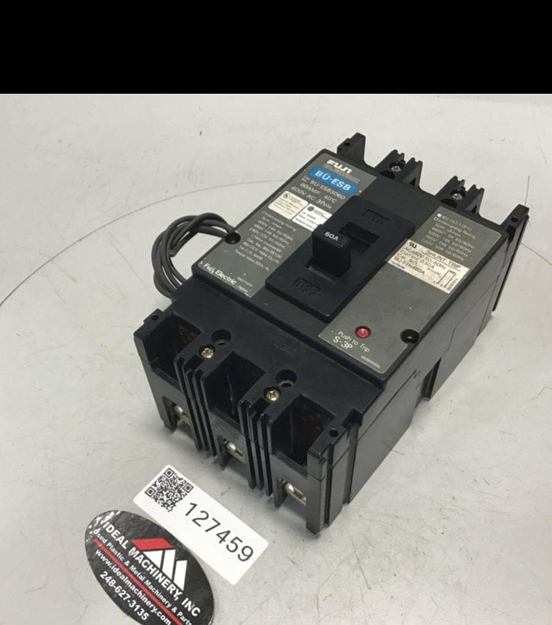 Used FUJI ELECTRIC 60 Amp Circuit Breaker BU-ESB3060 USED