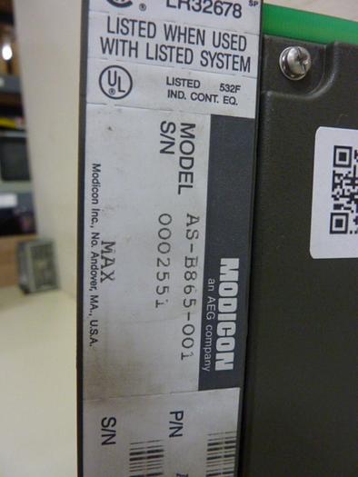Used MODICON Register Input Module AS-B865-001 #66249