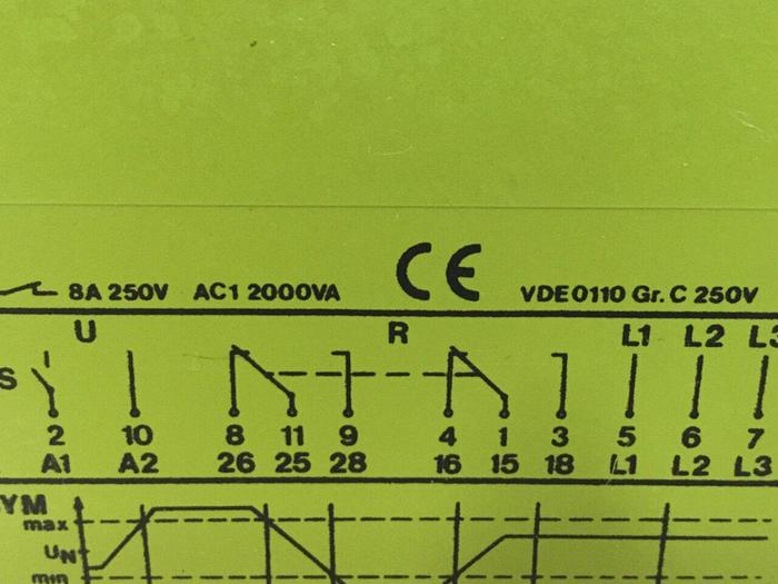 Used TELE Monitoring Relay PW 400V O4X #104987