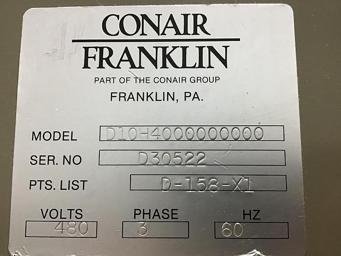 Used CONAIR FRANKLIN D10H4000000000